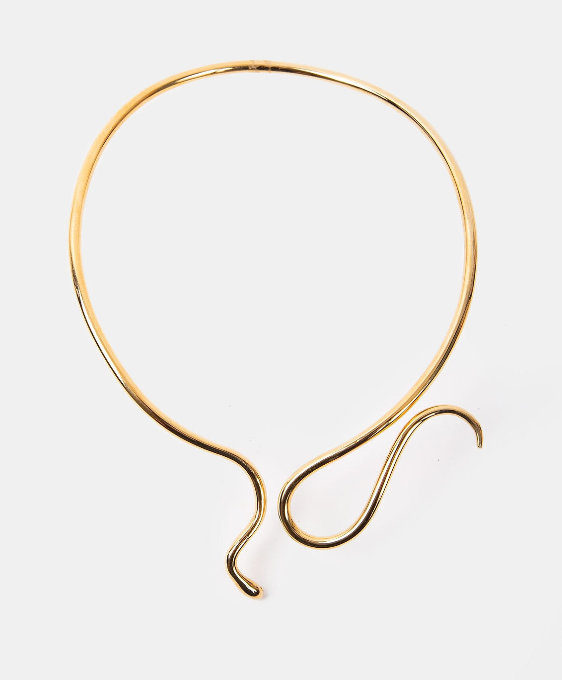 Poison gold-plated snake choker