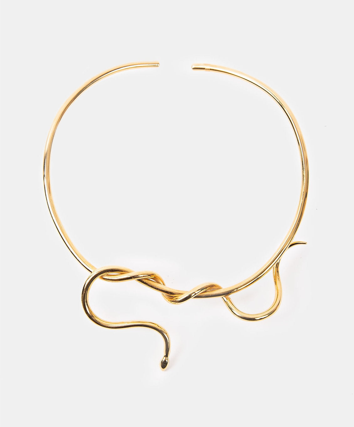 Poison gold-plated snake choker