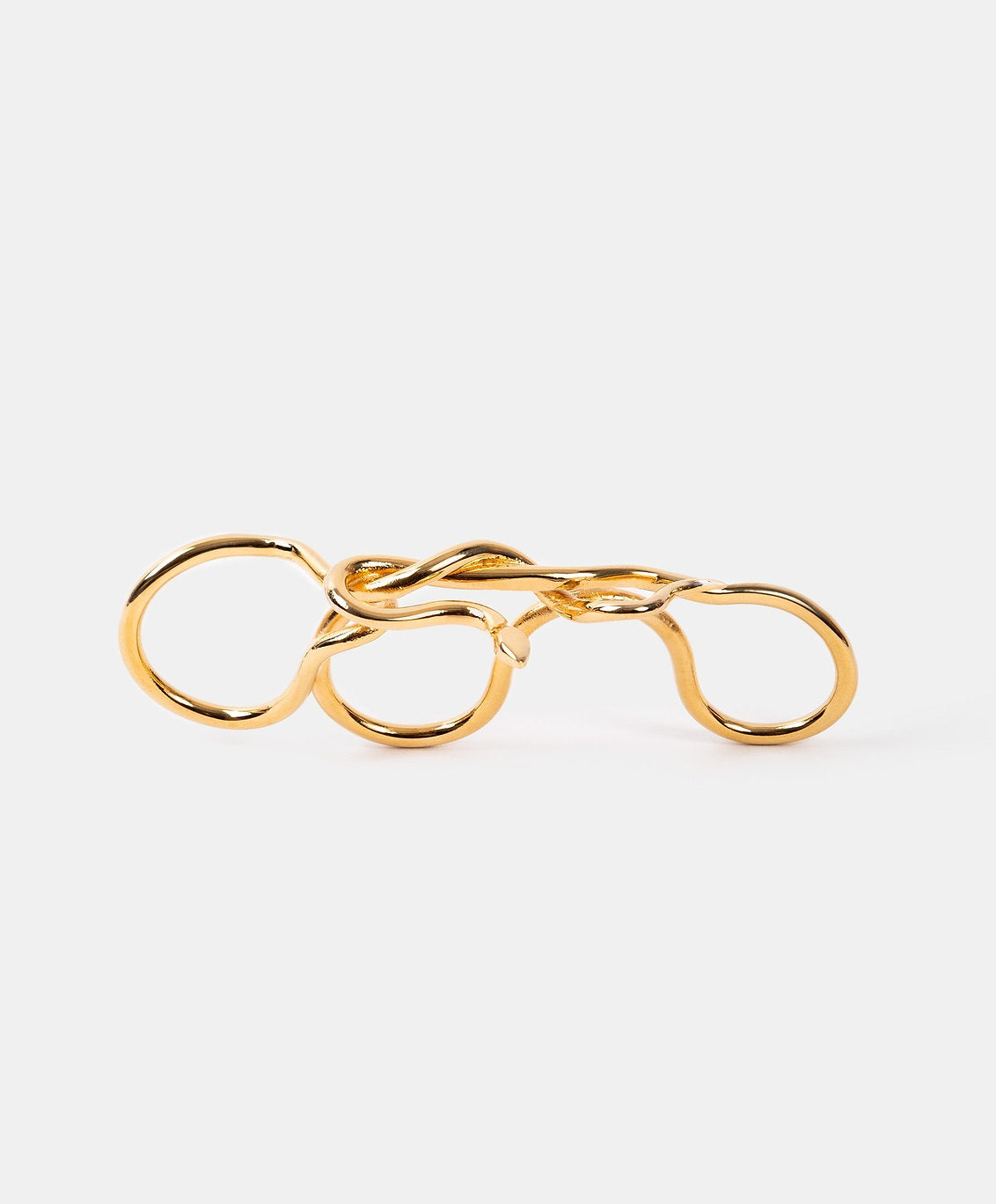 Poison gold-plated snake ring