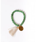 Memories Authentic Coin & Silk Pom-Pom Bracelet