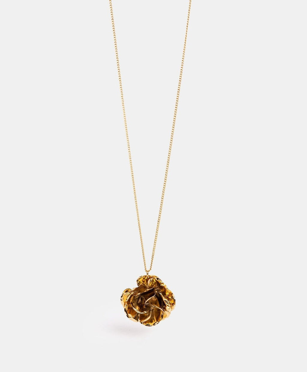 Eden gold-plated rose pendant