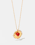 Memories Authentic Coin & Heart Charm Necklace