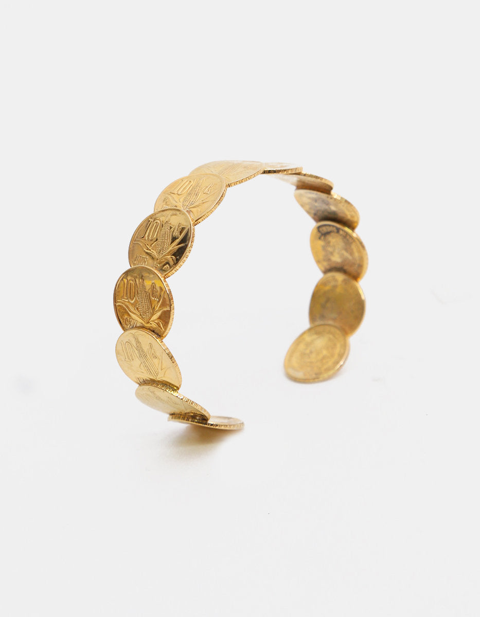 Memories Linked Authentic Coin Mesh Bracelet