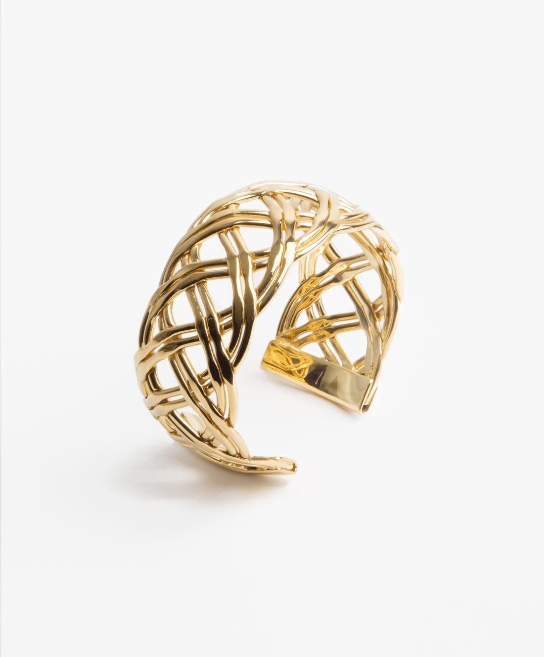 Calcuta gold-plated braided bracelet