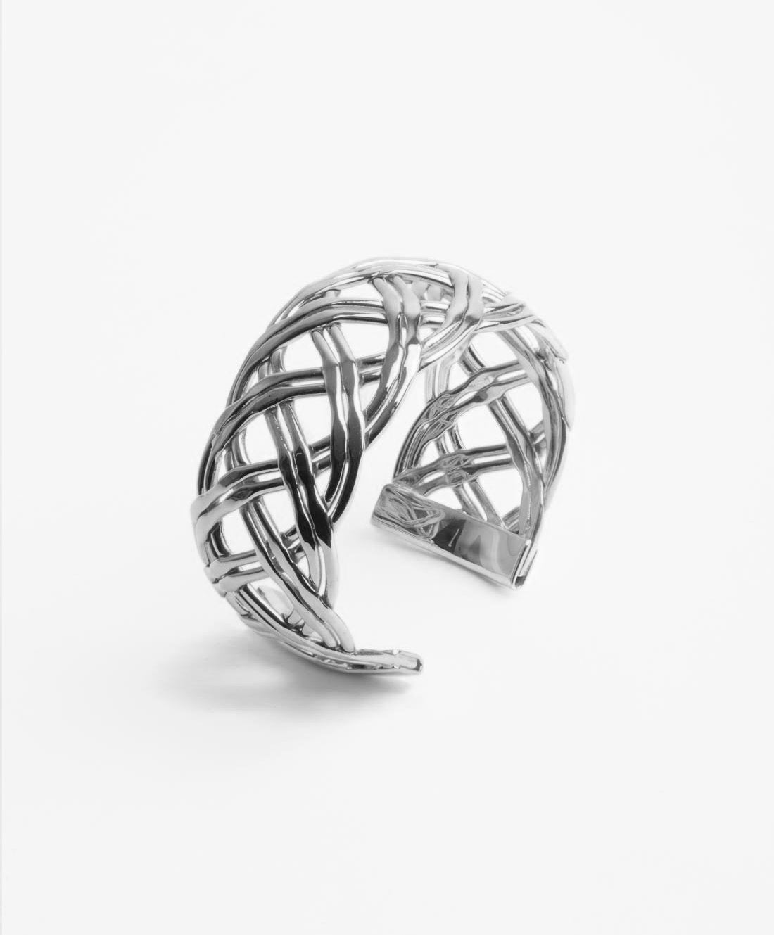 Calcuta gold-plated braided bracelet