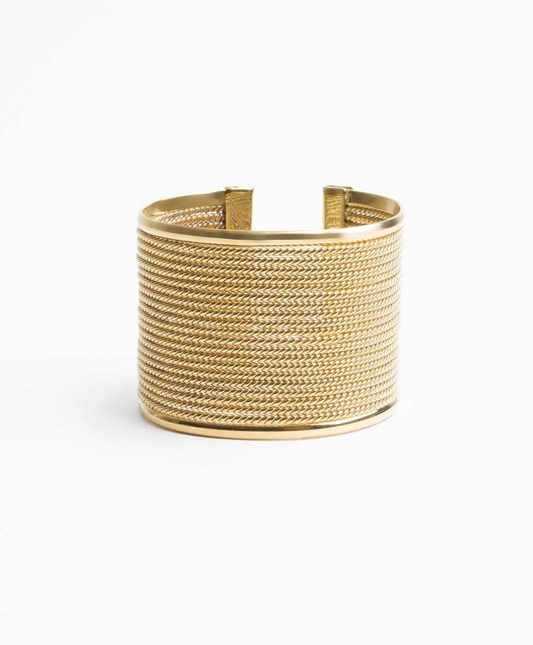 Calcuta gold-plated lines bracelet