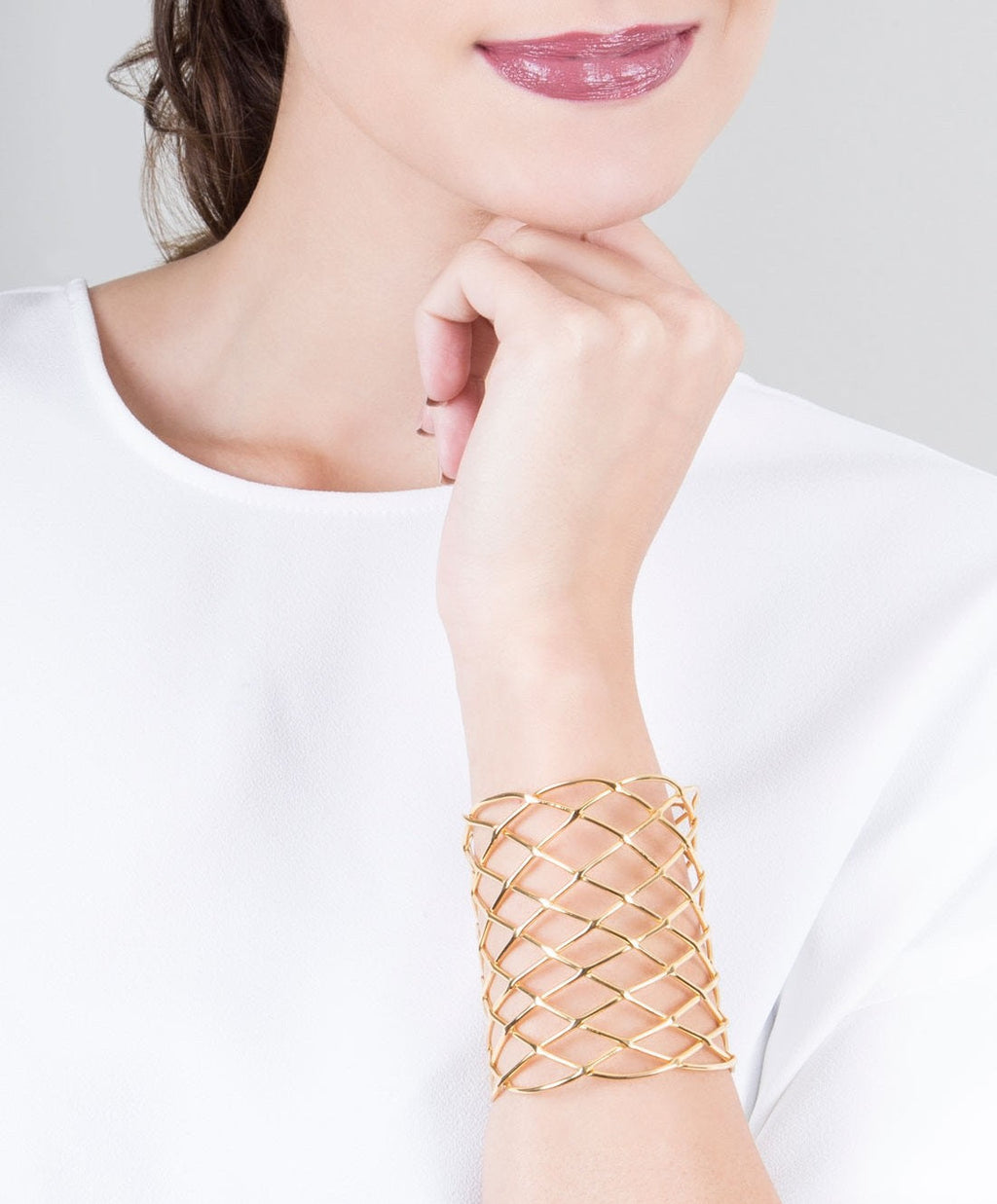 Calcuta gold-plated braided bracelet