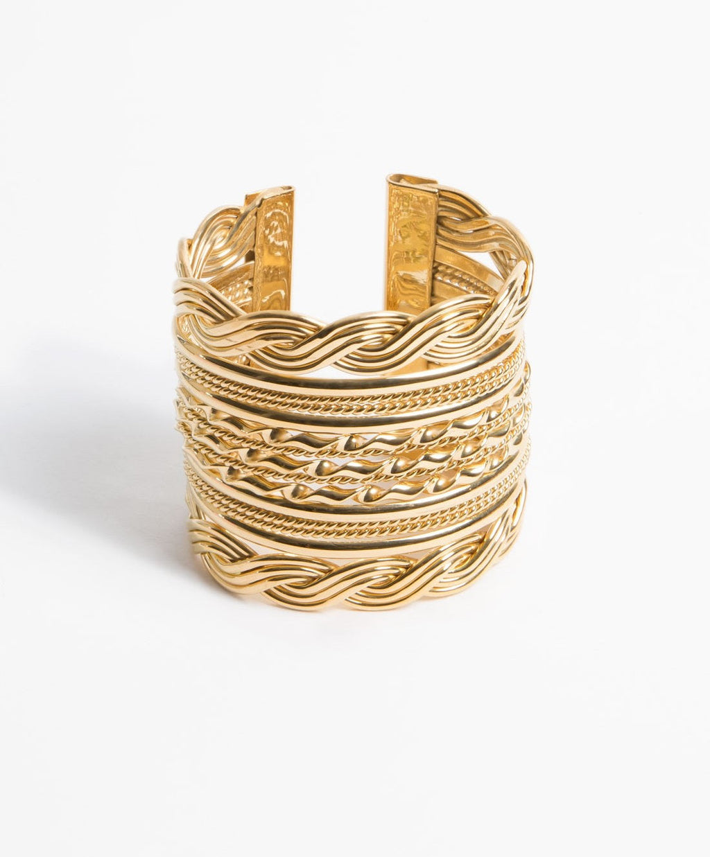 Calcuta gold-plated braided bracelet