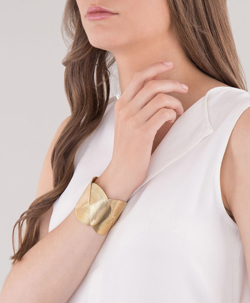 Calcuta gold-plated braided bracelet