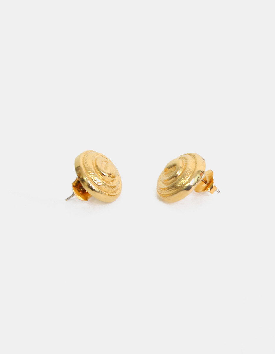 Poison gold-plated snake stud earrings