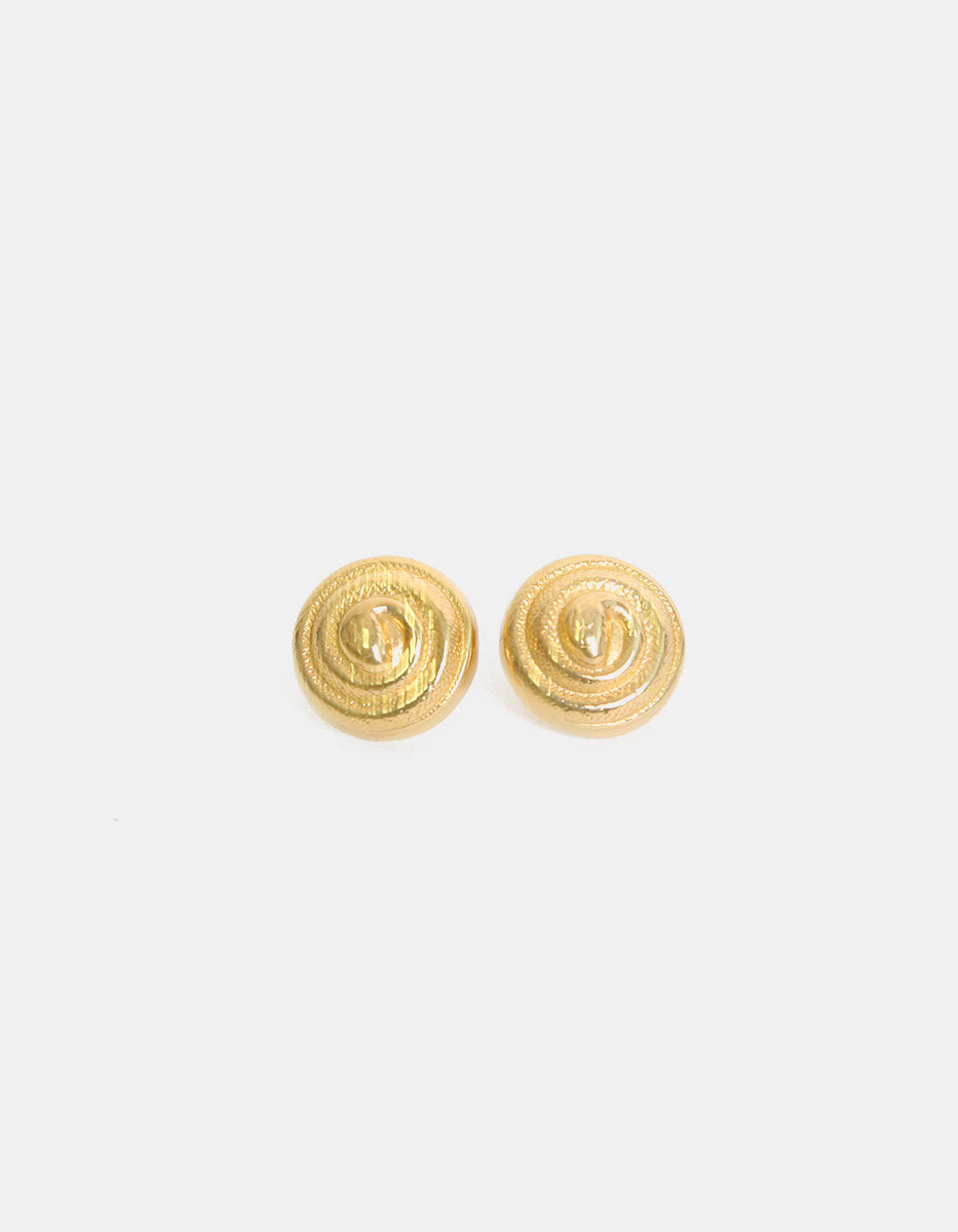 Poison gold-plated snake stud earrings
