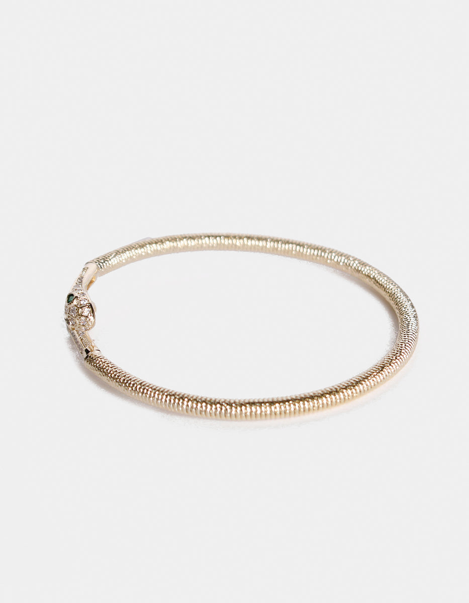 Festive Style gold plated snake bracelet