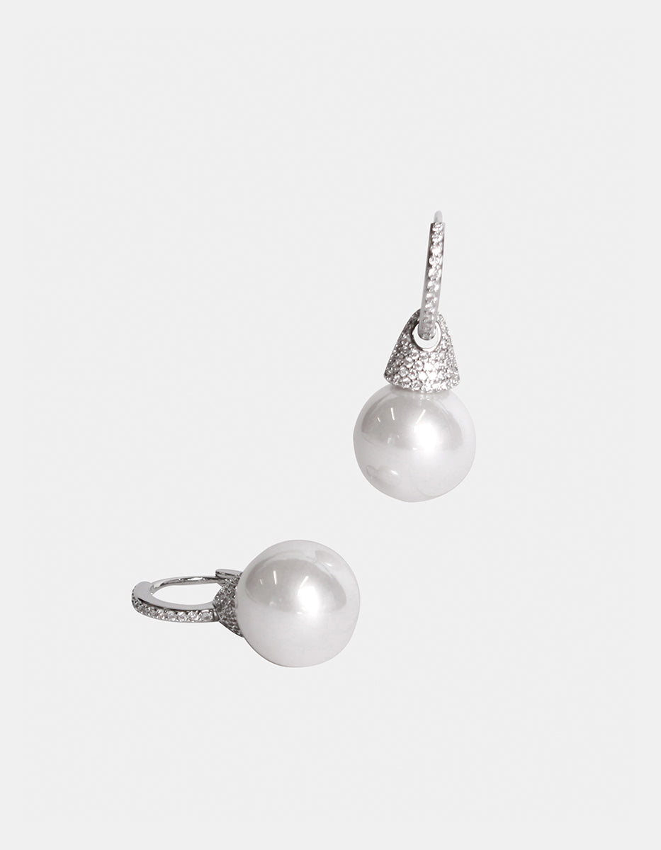 Festive Style mabe pearl earrings