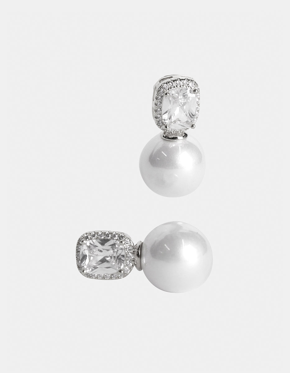 Festive Style mabe pearl earrings