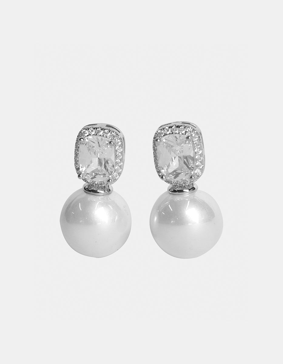 Festive Style mabe pearl earrings