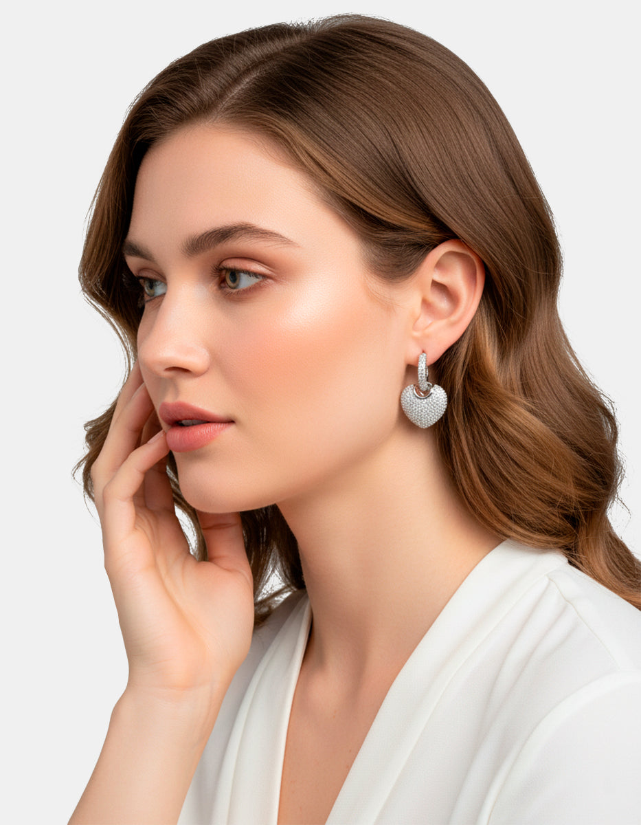 Festive Style heart earrings
