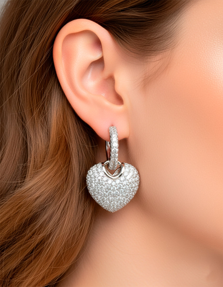 Festive Style heart earrings