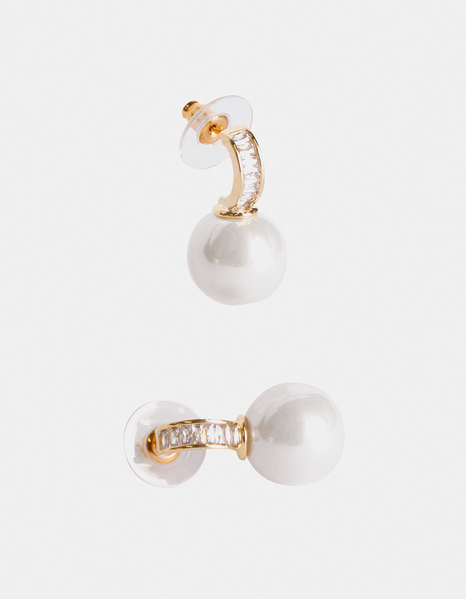 Festive Style mabe pearl earrings