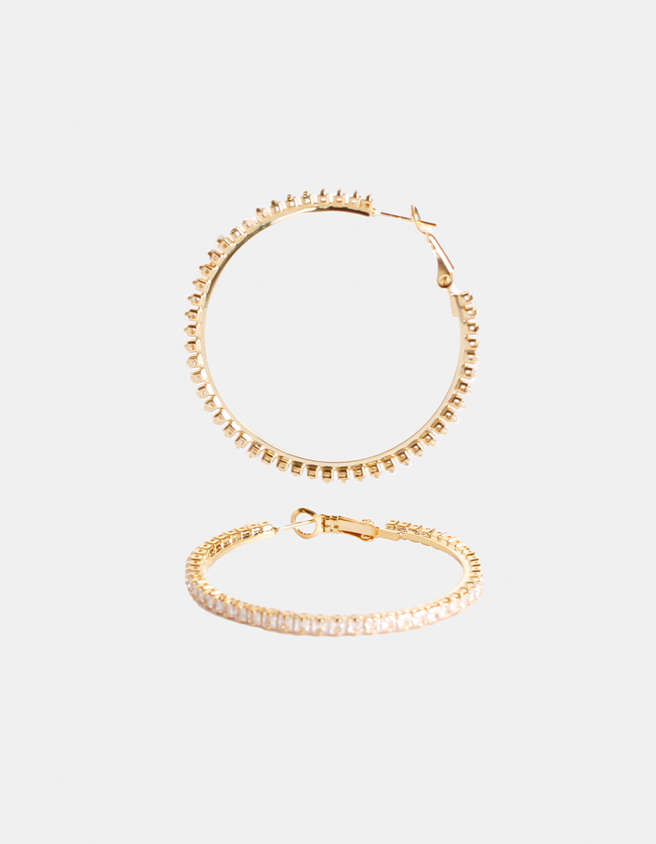 Festive Style hoop earrings