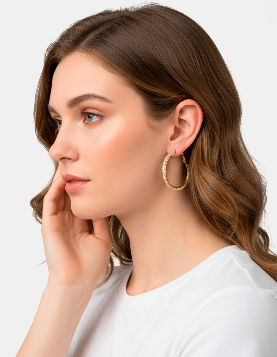 Festive Style hoop earrings