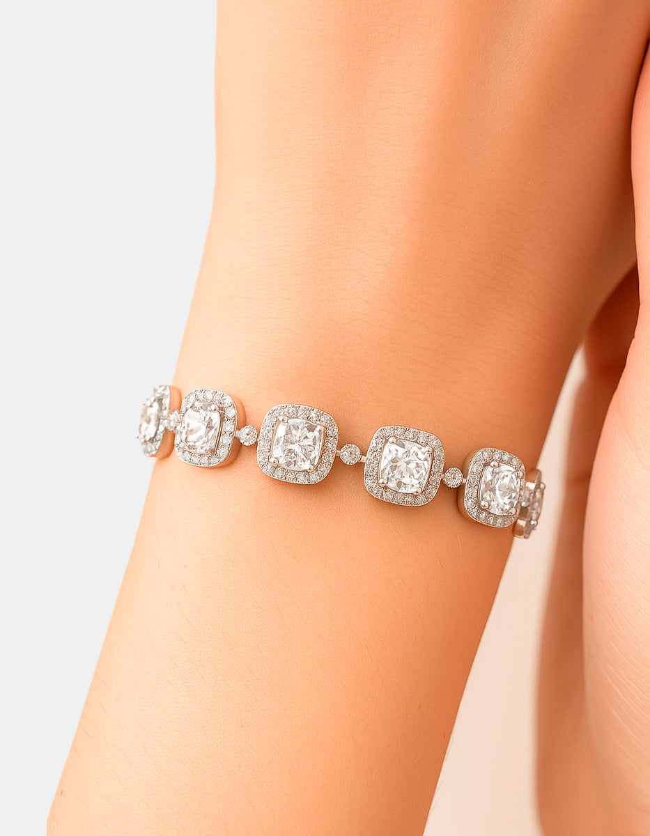 Festive Style silver-plated bracelet