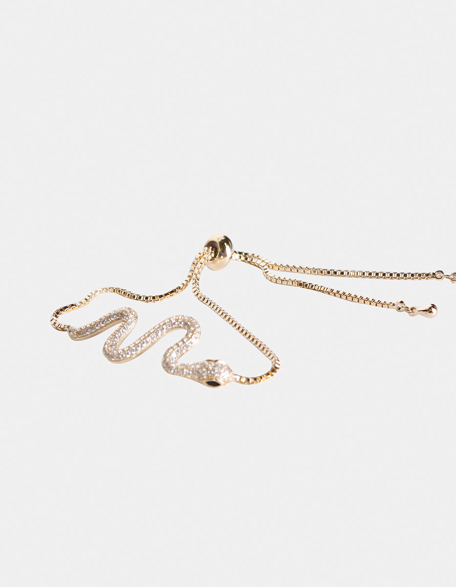 Festive Style gold-plated snake bracelet