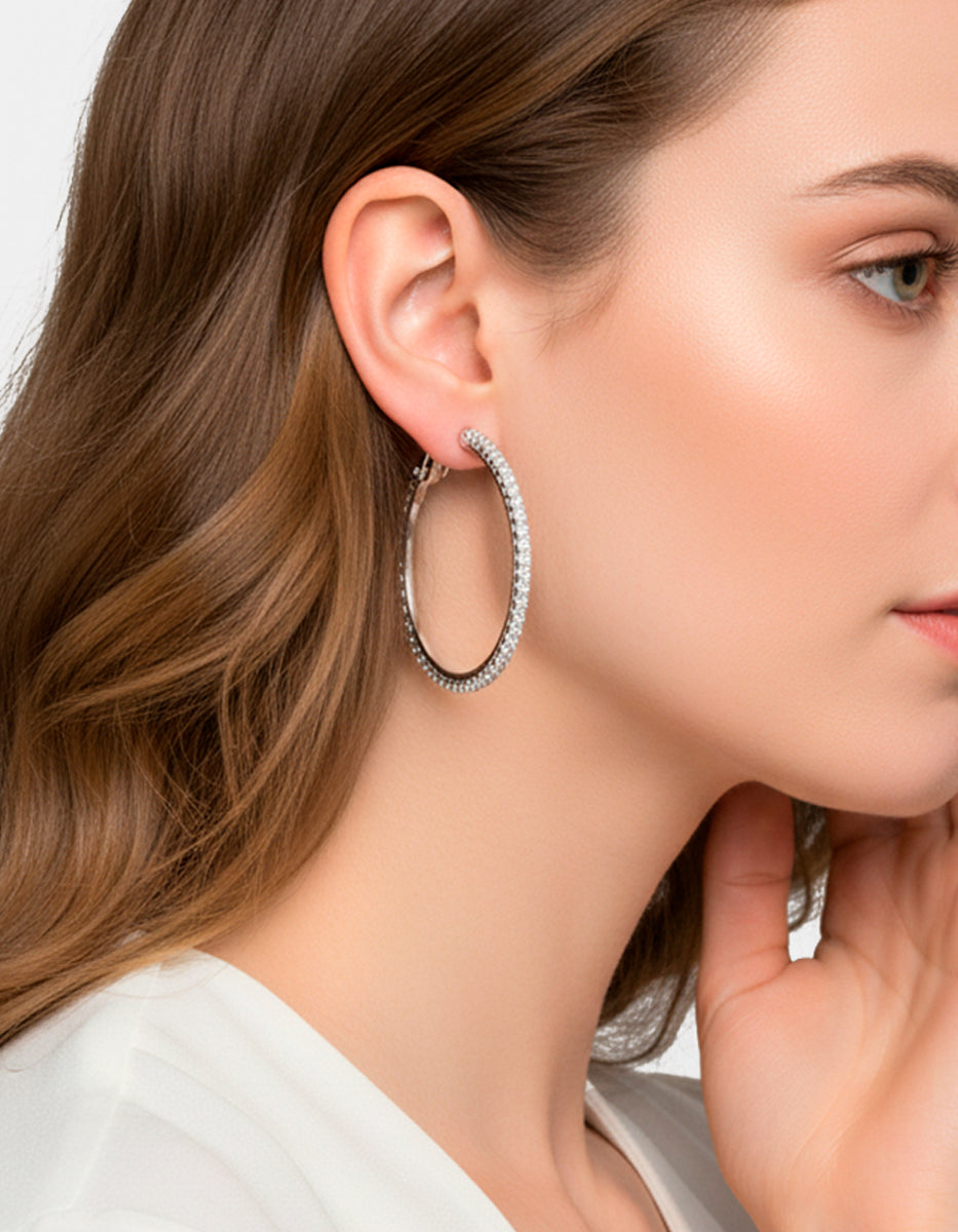Festive Style hoop earrings