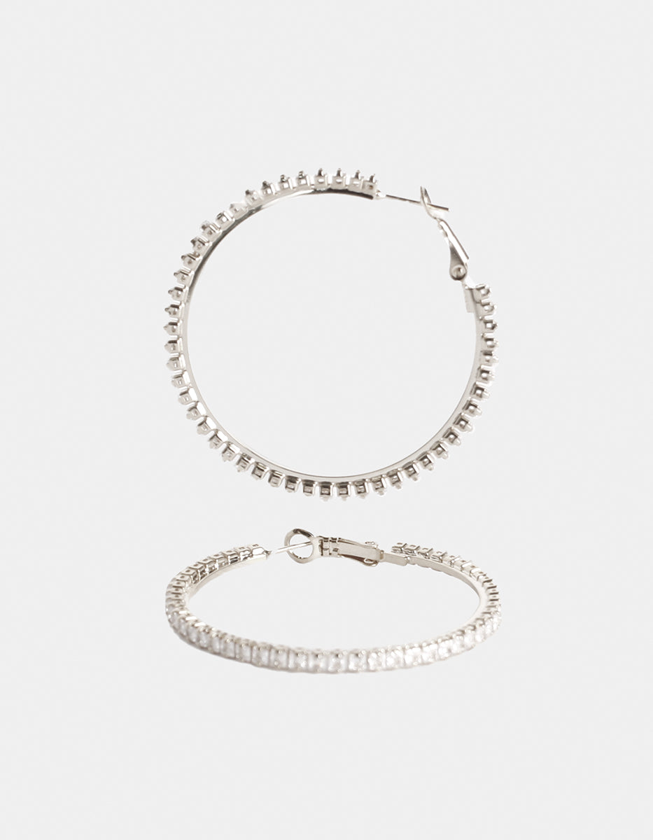 Festive Style hoop earrings