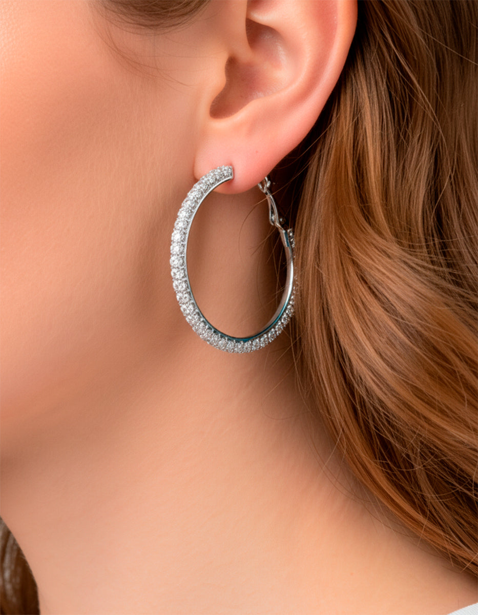 Festive Style hoop earrings
