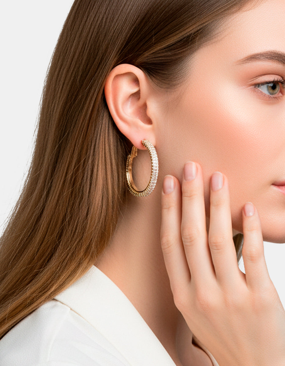 Festive Style hoop earrings