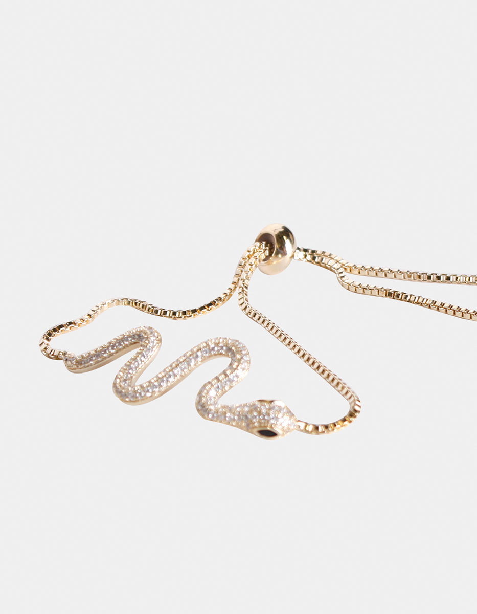 Festive Style gold-plated snake bracelet