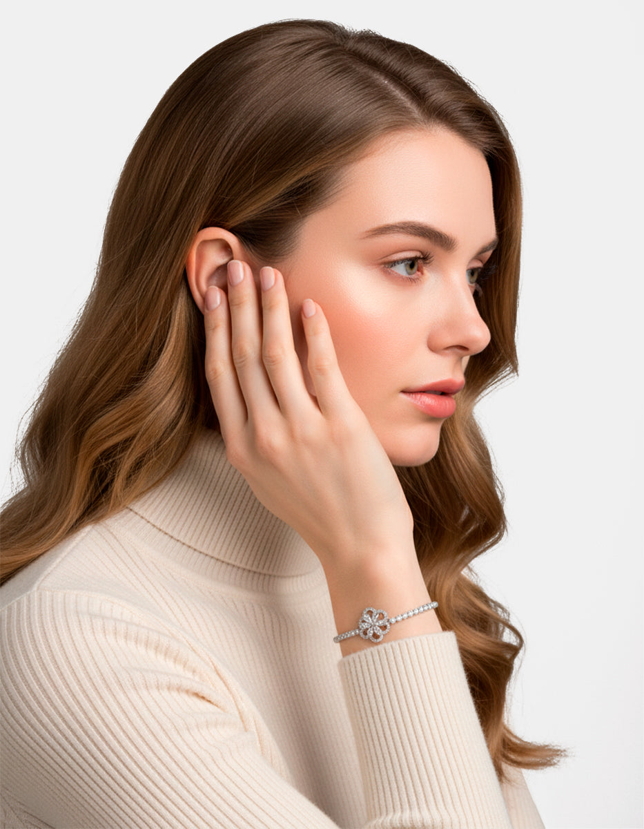 Festive Style silver-plated bracelet