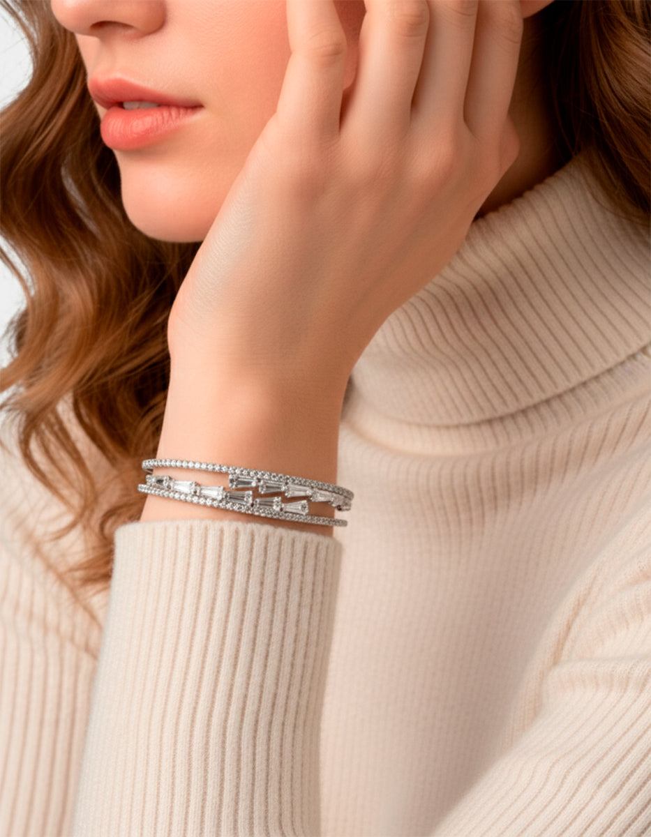 Festive Style silver-plated bracelet