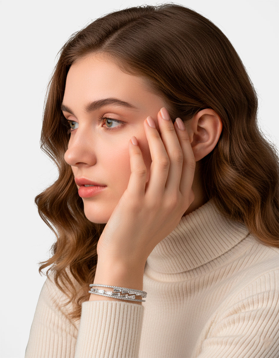 Festive Style silver-plated bracelet