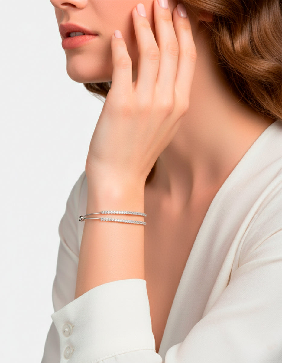 Festive Style silver-plated bracelet