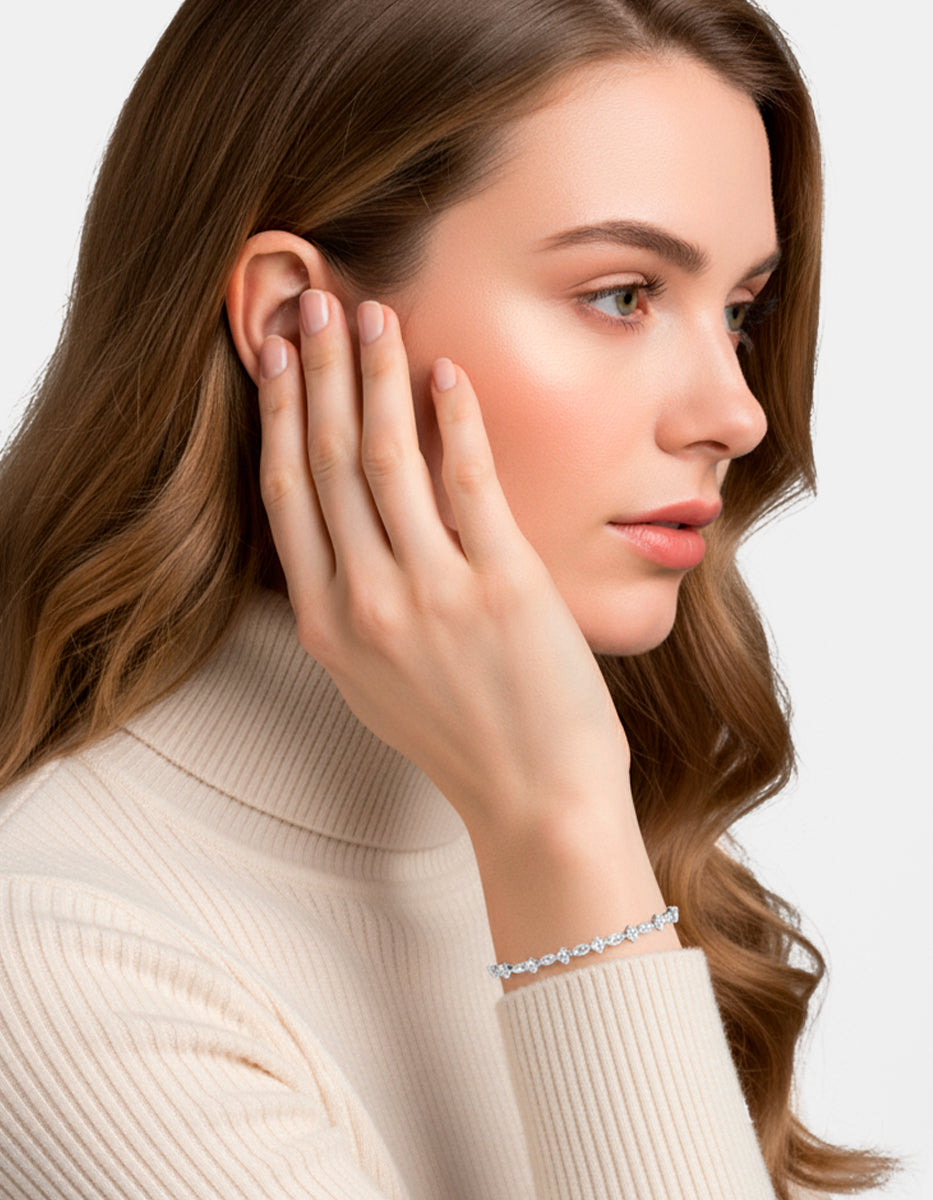 Festive Style silver-plated bracelet