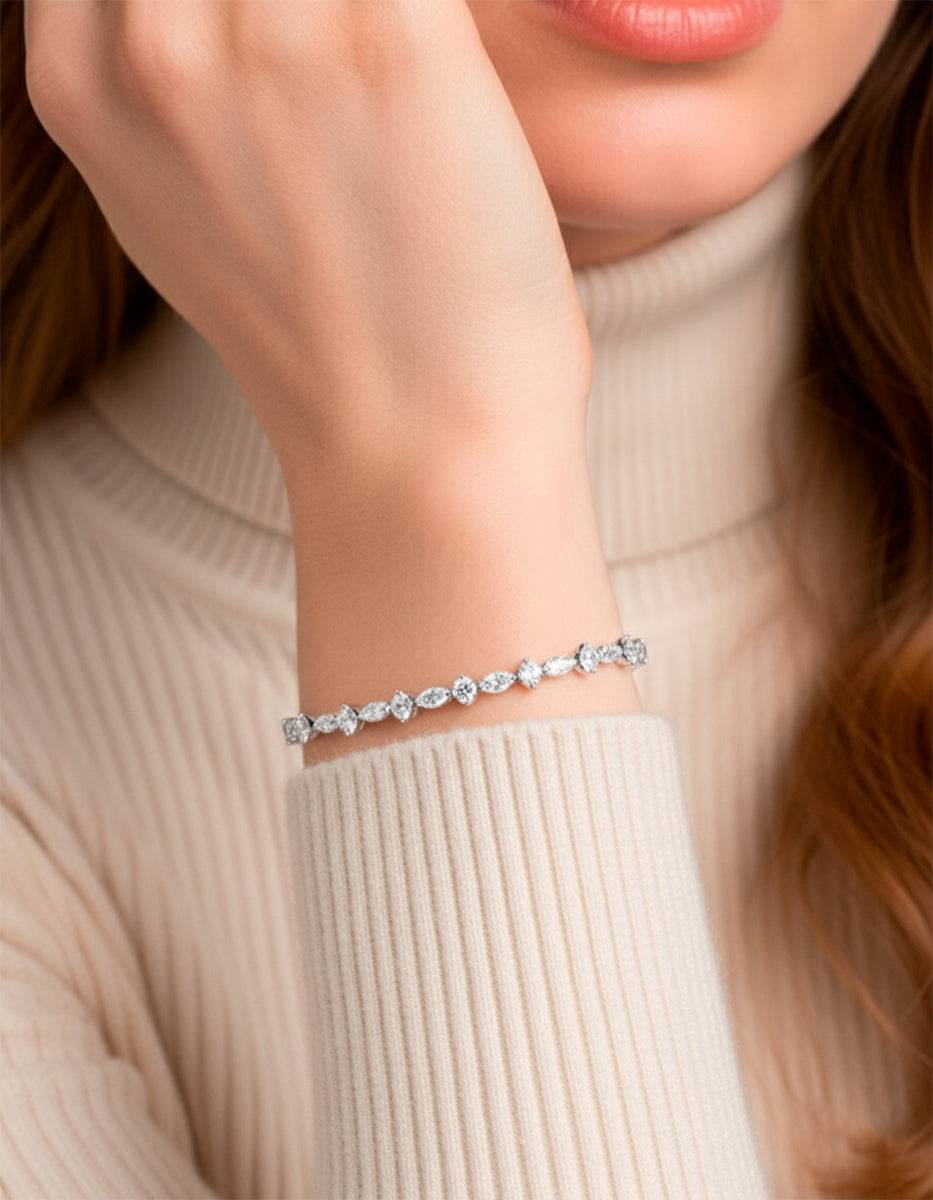 Festive Style silver-plated bracelet