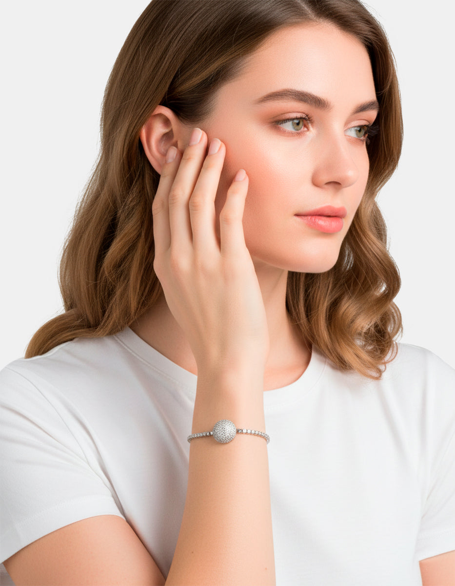 Festive Style silver-plated bracelet