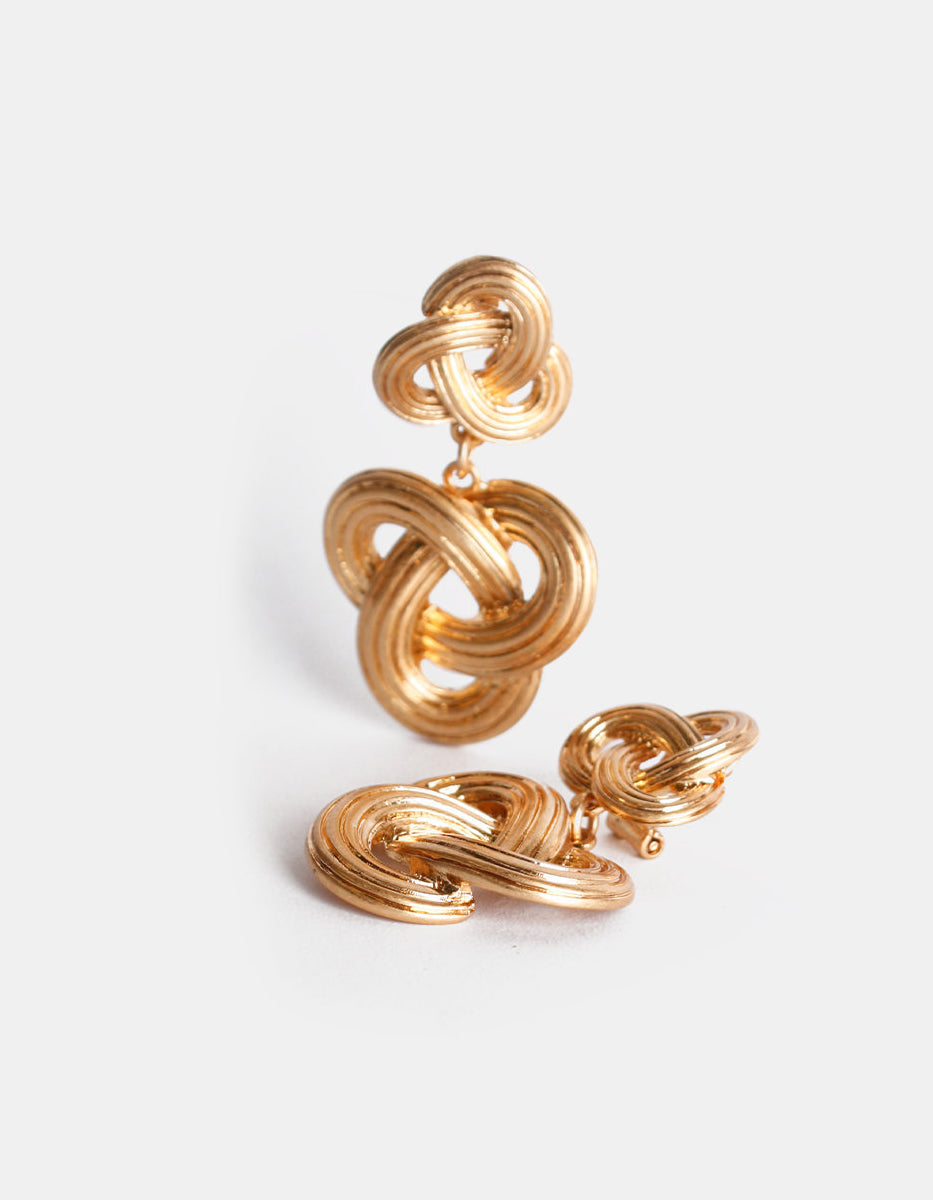 Golden Chic gold-filled braided earrings