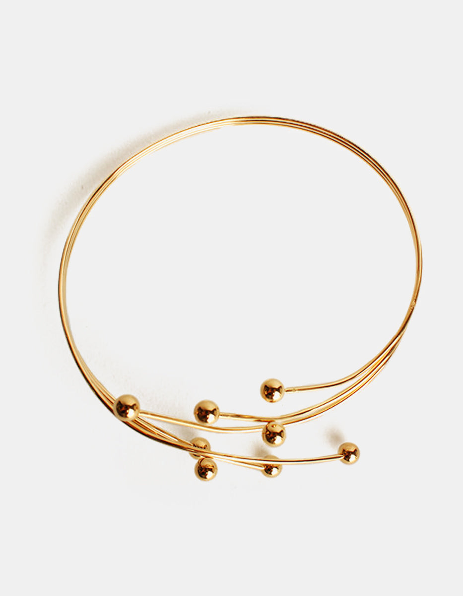 Calcuta gold-plated arm cuff
