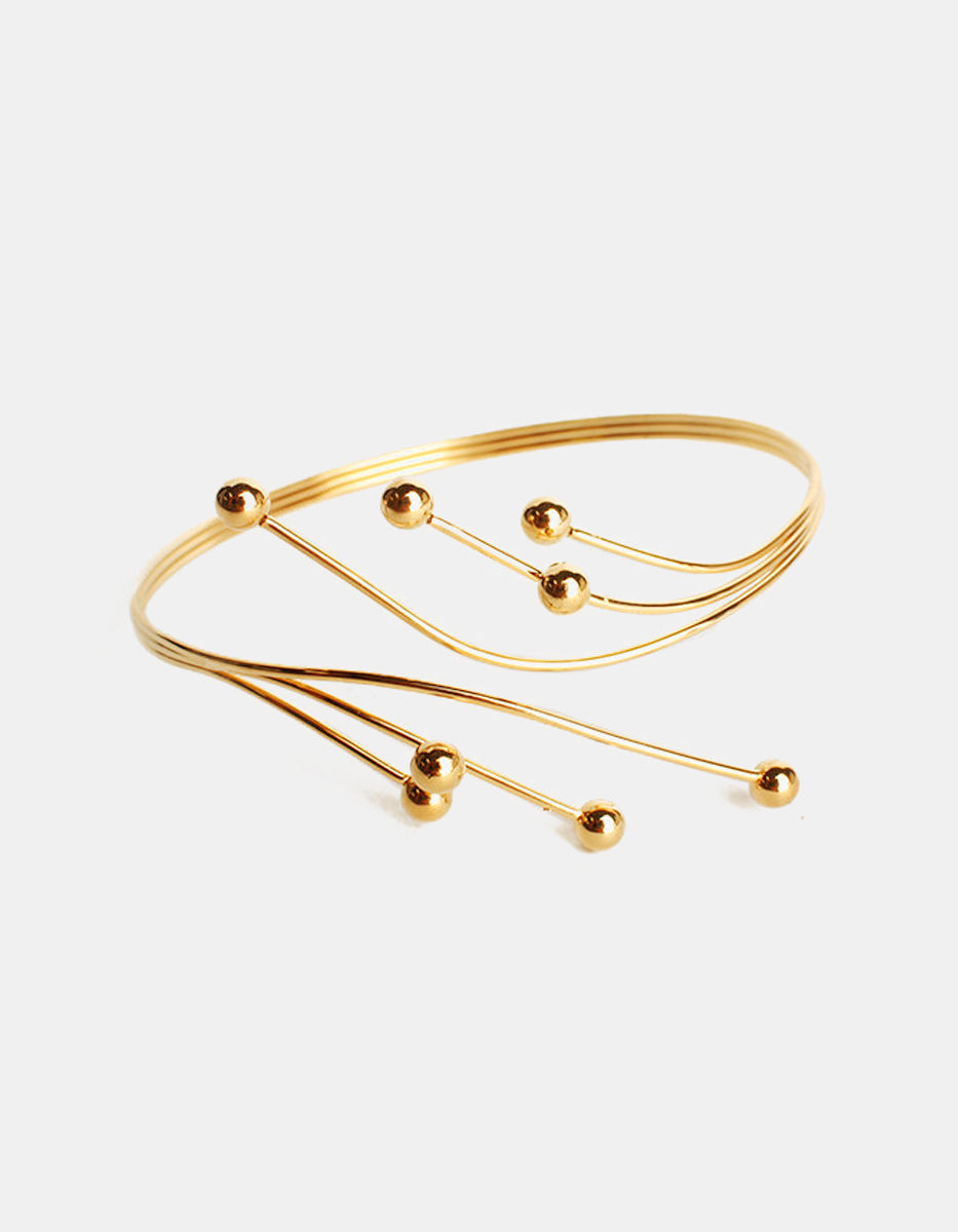 Calcuta gold-plated arm cuff