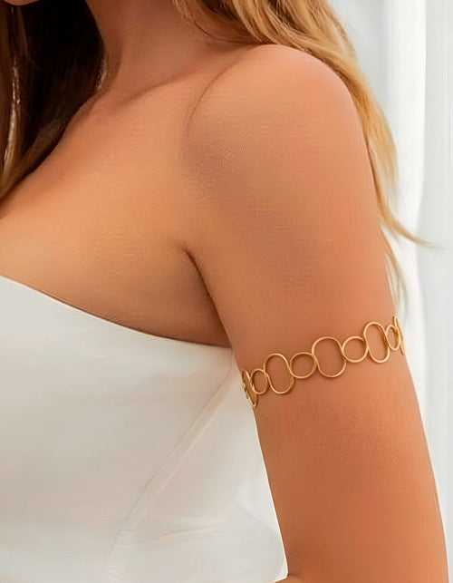 Calcuta gold-plated arm cuff