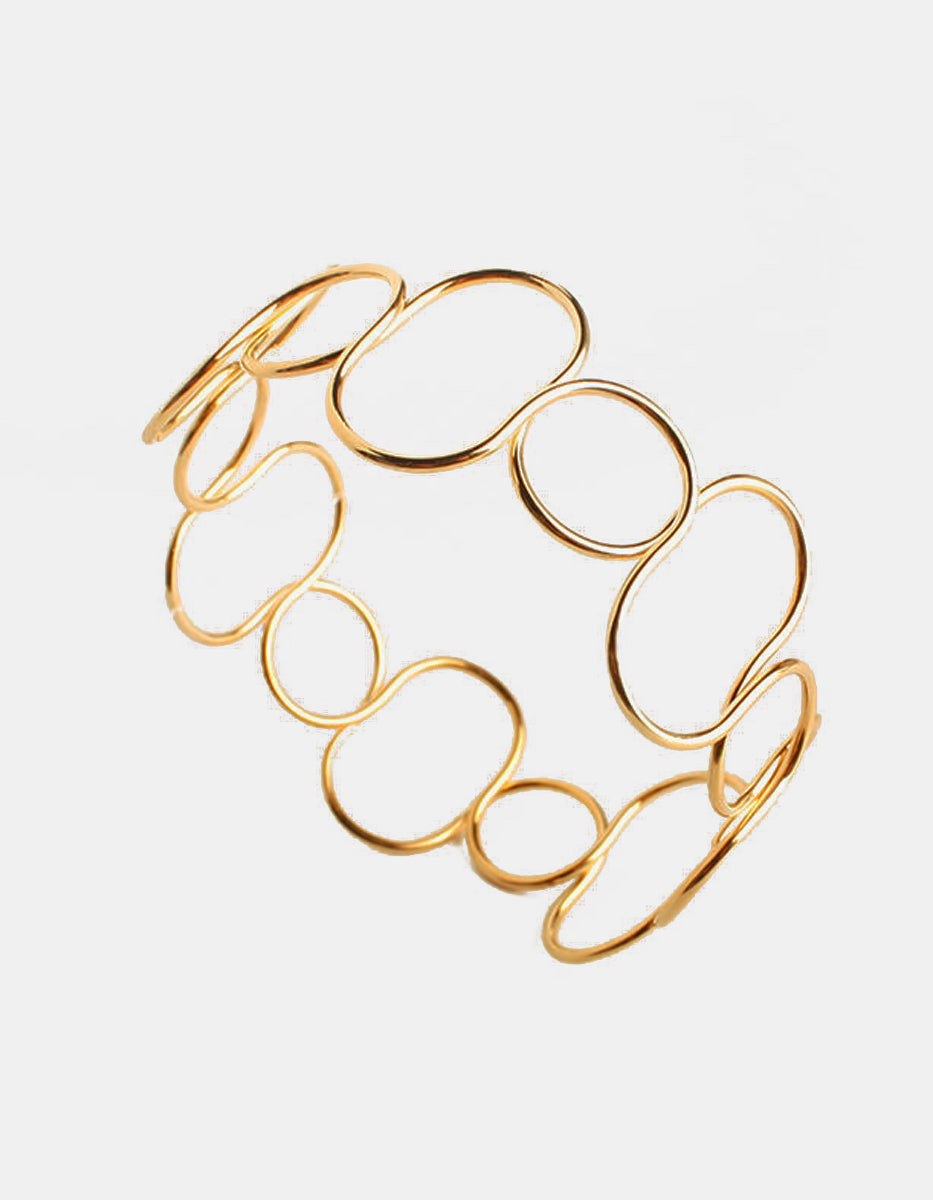 Calcuta gold-plated arm cuff