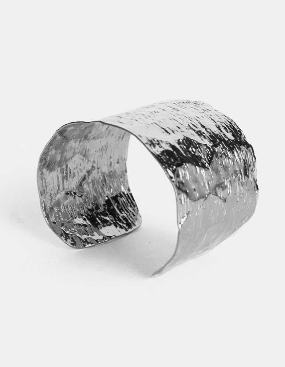 Calcuta gold-plated hammered bracelet