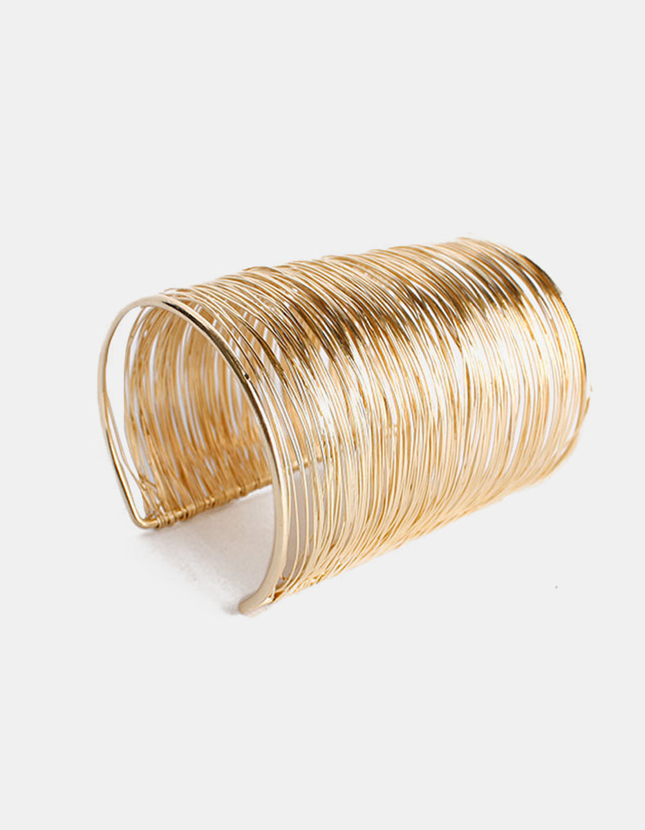 Calcuta gold-plated multi lines bracelet