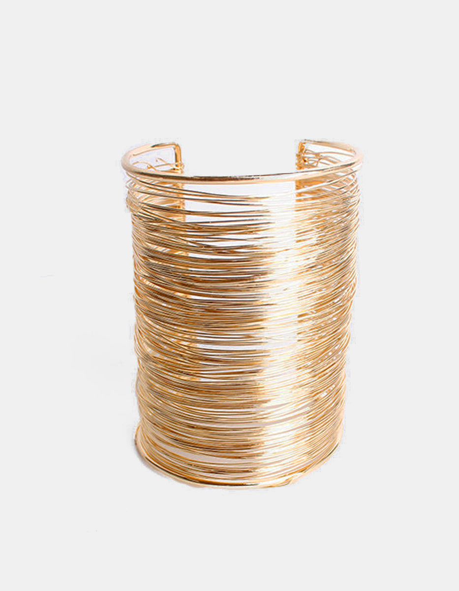 Calcuta gold-plated multi lines bracelet