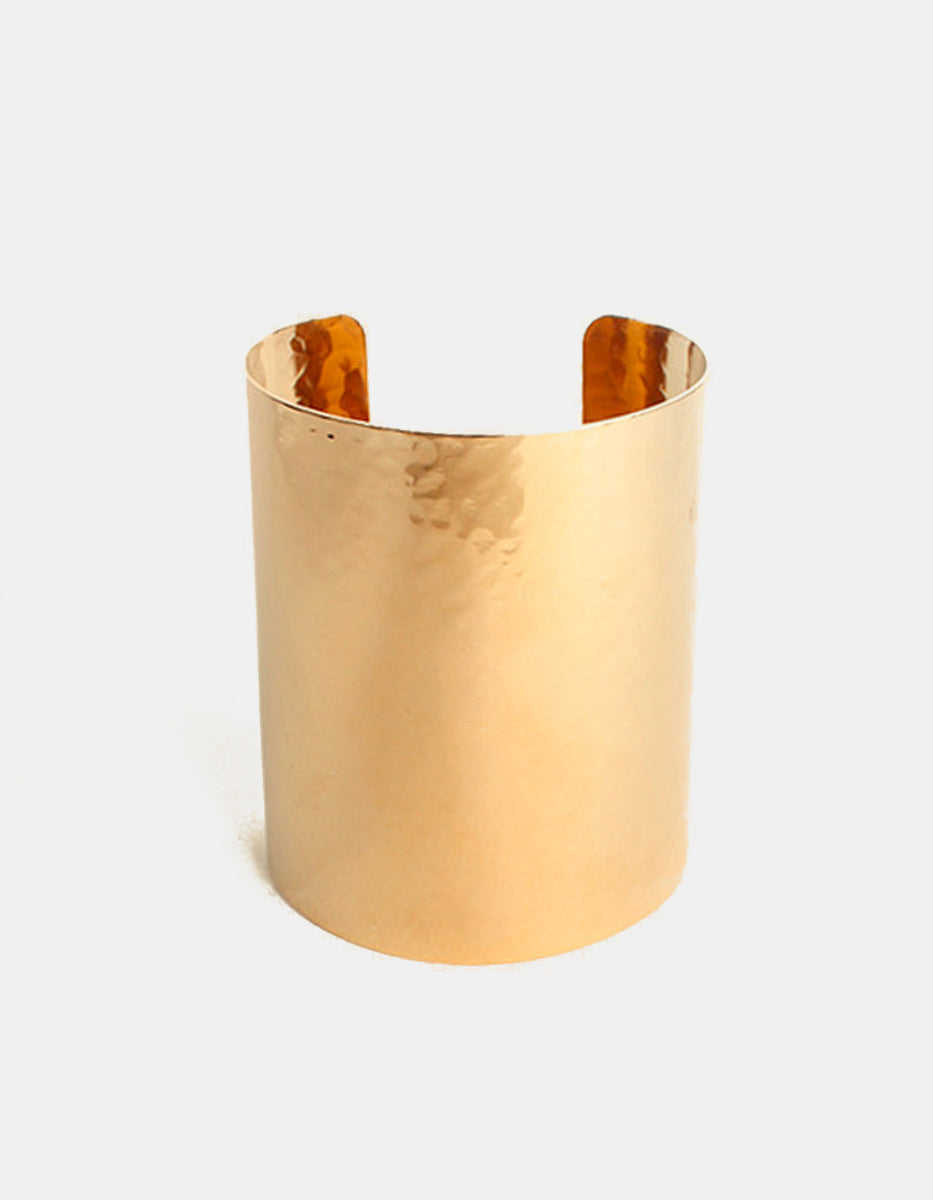 Calcuta gold-plated hammered bracelet