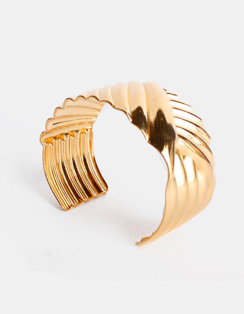 Calcuta gold-plated multi lines bracelet