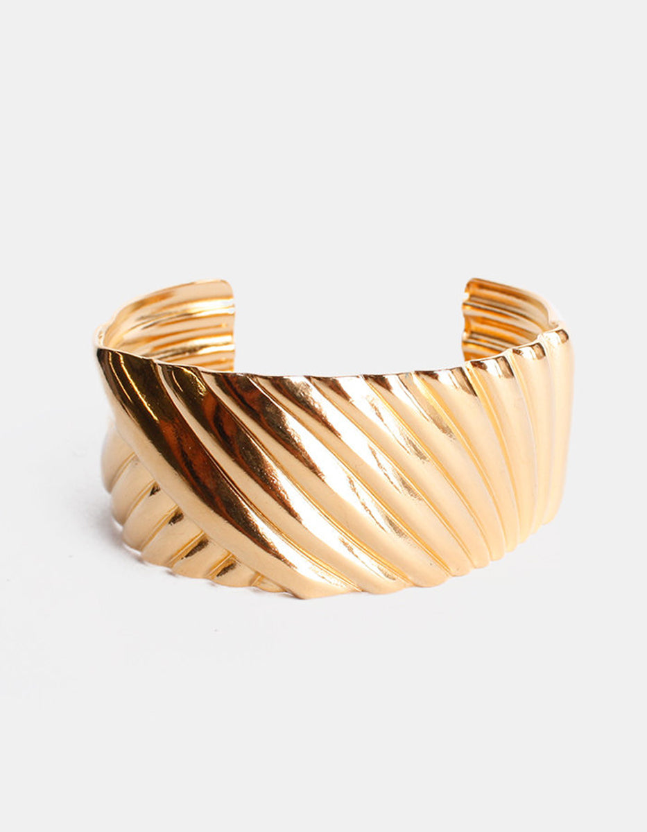 Calcuta gold-plated multi lines bracelet