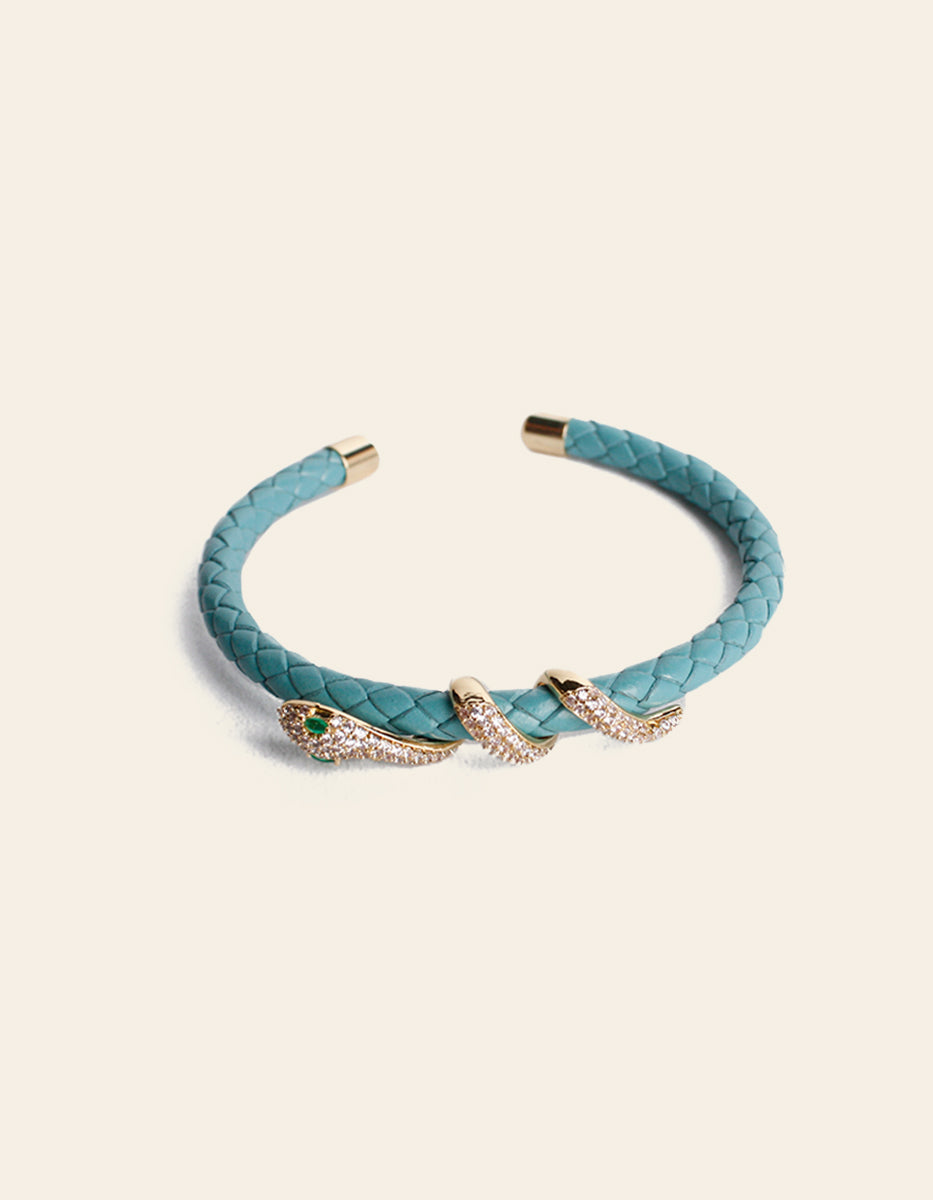 Poison Deluxe gold-plated snake bracelet – Daniel Espinosa USA